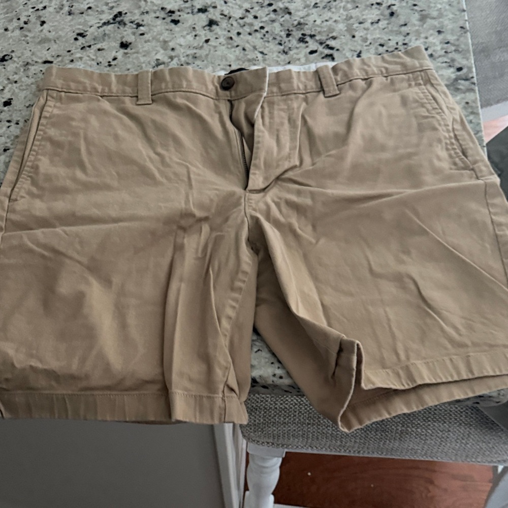 J. Crew Men's Khaki Flat Front Shorts